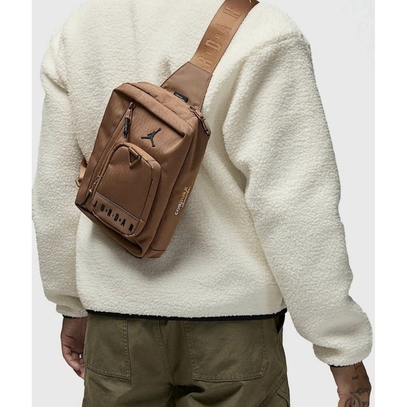 NWT Jordan Jordan Collectors Crossbody Bag (3L)  mens womens brown rare!  $50 - Picture 4 of 4